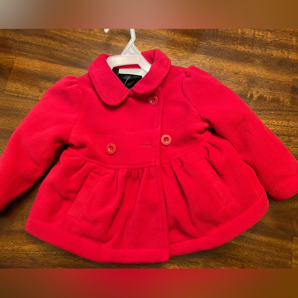 🆕NWOT Lavender Co Red 12 month Pea Coat